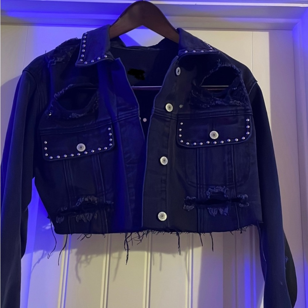 Distressed Jean jacket